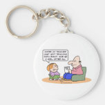 girl teacher teach math right report card keychains