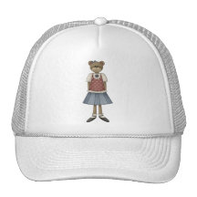 Girl Teddy Bear Mesh Hat