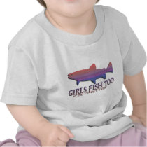 GIRL TROUT FISHING T-SHIRT