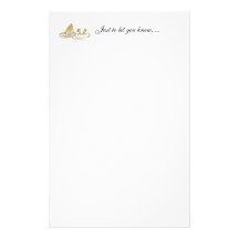 Girl Upside Down Personalized Stationery