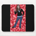 girl vector anime cartoon mousepads