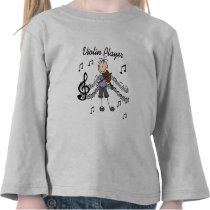 Girl Violin Player Tshirts and Gifts