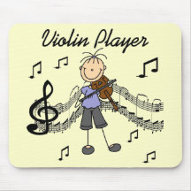 Girl Violin Player Tshirts and Gifts Mousepads