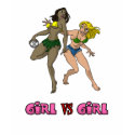 Girl Vs. Girl Handball t-shirts