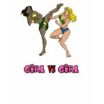 Girl Vs. Girl Kick boxing t-shirts