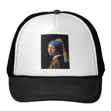 Girl with a pearl earring. By Johannes Vermeer Trucker Pet