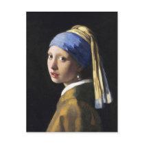 Girl with a Pearl Earring, Jan Vermeer Postcards