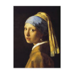 Girl with a Pearl Earring, Johannes Vermeer Post Card