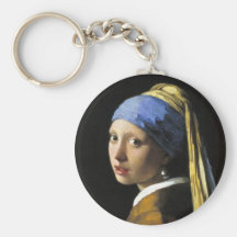 Girl With a Pearl Earring Keychain