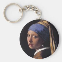 Girl with a Pearl Earring Keychain