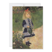Girl with a Watering Can by Pierre Auguste Renoir Personalized Invites