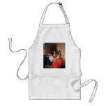 Girl with a wine glass by Johannes Vermeer Apron