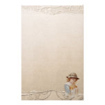 Girl with Baby Ducks Stationery