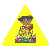 Girl With Candy and Cakes