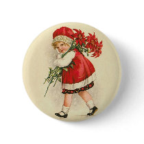 Girl with Christmas Flowers