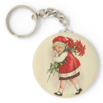 Girl with Christmas Flowers