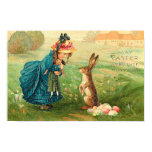 Girl With Doll and Rabbit posters