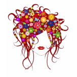 Girl with Flowers in her Hair t-shirts