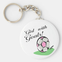Girl With Goals T-shirts and Gifts. Keychain