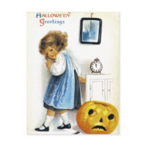Girl with Jack o' Lantern Postcards