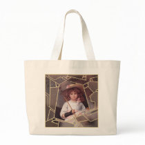 Girl with Lace Parasol Bag