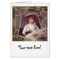 Girl with Lace Parasol Cards