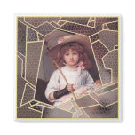 Girl with Lace Parasol Fridge Magnet