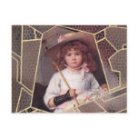 Girl with Lace Parasol Postcards