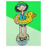 Girl with Pool Toy Flyer Design