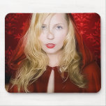girl with red cape mouse pad