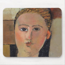 Girl with red hair, 1915 mousepads