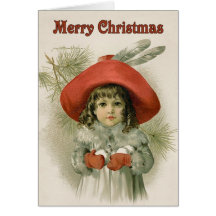 Girl with Snowballs Cards