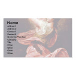 Girl With Tambourine By Rode Bernhard Business Card Template
