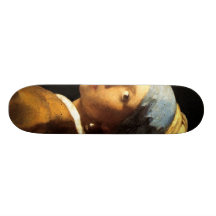 Girl With The Pearl Earring Skate Deck