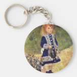 Girl With Watering Can By Pierre-Auguste Renoir Key Chains