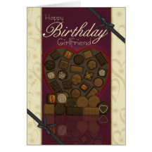 Girlfriend Birthday Card - Chocolates