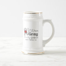 Girlfriend - Grey Ribbon Awareness Mugs