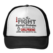 Girlfriend Means World To Me Diabetes Trucker Hats