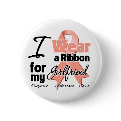 Girlfriend  - Uterine Cancer Ribbon Pin by shopforawareness