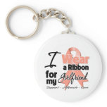 Girlfriend  - Uterine Cancer Ribbon Keychain