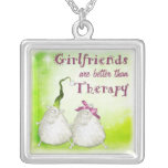 girlfriends are better than therapy sheep II Custom Jewelry