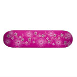Girlie Pink Flowers Skateboard Deck