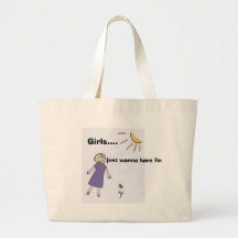 girlpurple, Girls...., just wanna have fun Canvas Bag