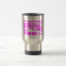 Girls 27th Birthdays Pink Greatest Twenty Seven Coffee Mug