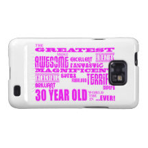 Girls 30th Birthdays Pink Greatest Thirty Year Old Samsung Galaxy SII Case
