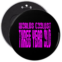 Girls 3rd Birthdays Pink Worlds Coolest Three Year
