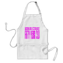 Girls 50th Birthdays Pink Worlds Coolest Fifty Aprons