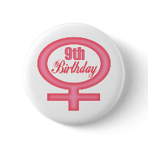 Girls 9th Birthday Gifts Buttons