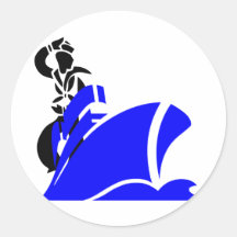 Girls Ahoy Sailor Boat Sticker