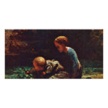 Girls And Children By Daumier Honoré Personalized Photo Card